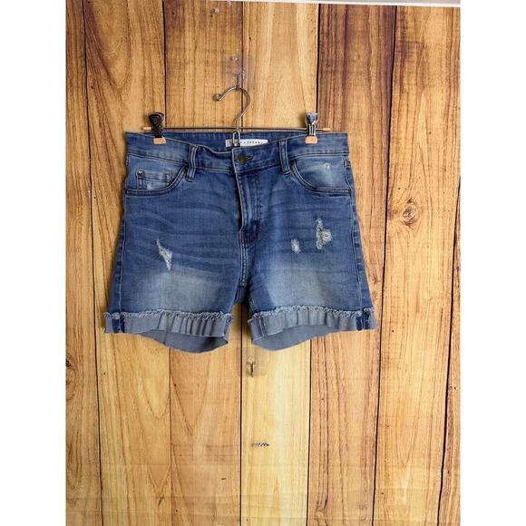 Truth + Theory Pants - Truth & Theory Distressed Denim Short with Stretch Women's Size 6